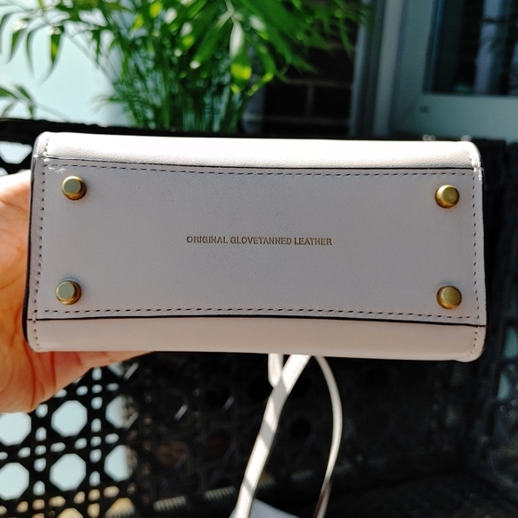 Coach Mini Ivory Leather Satchel Crossbody Bag - Picture 10 of 13